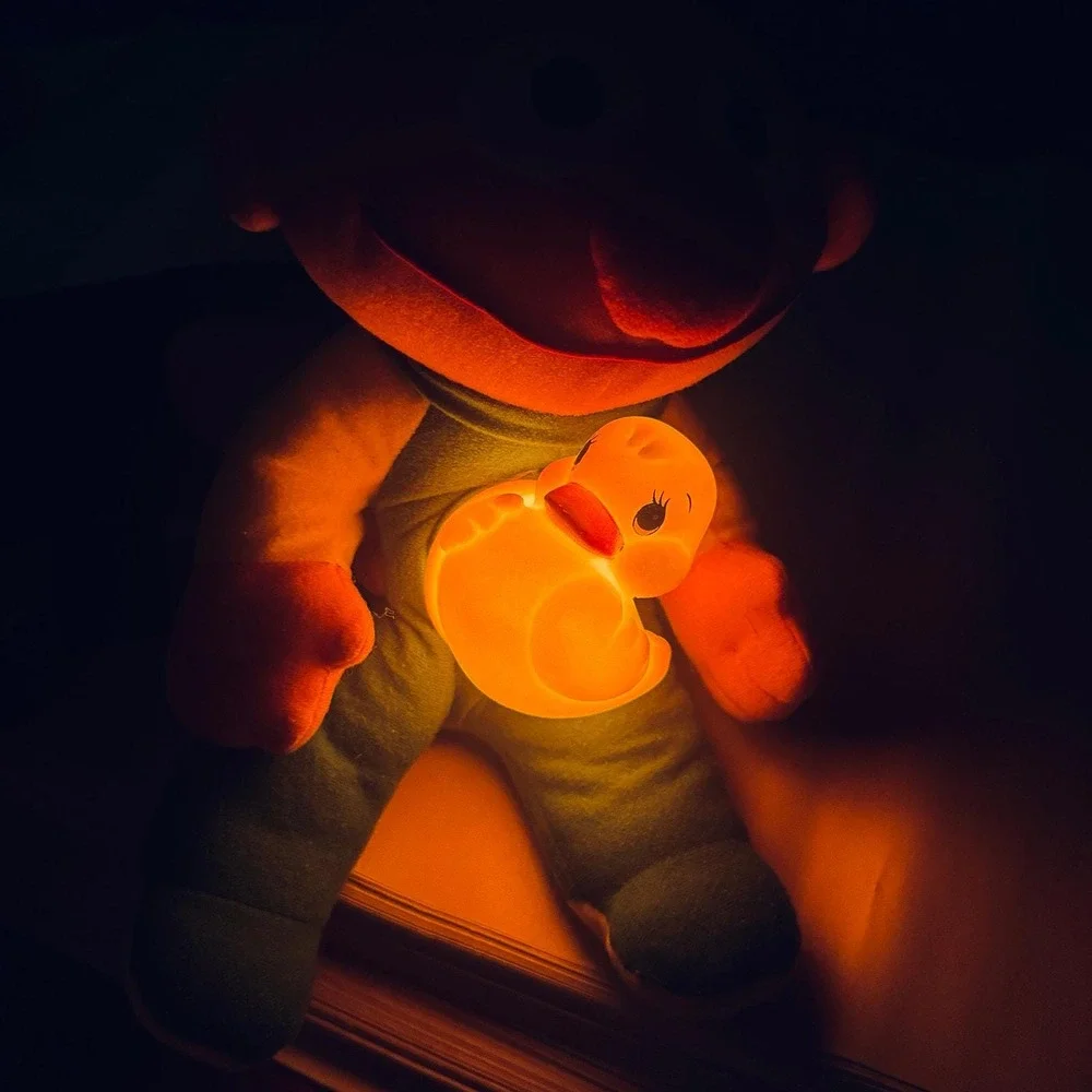 Vintage Beddy Bright Ernie Sesame Street Rubber Duckie Lights Up Playskool 1992